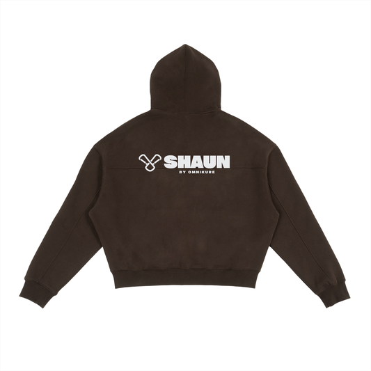 X SHAUN - Fleece Zip-Up Boxy Hoodie