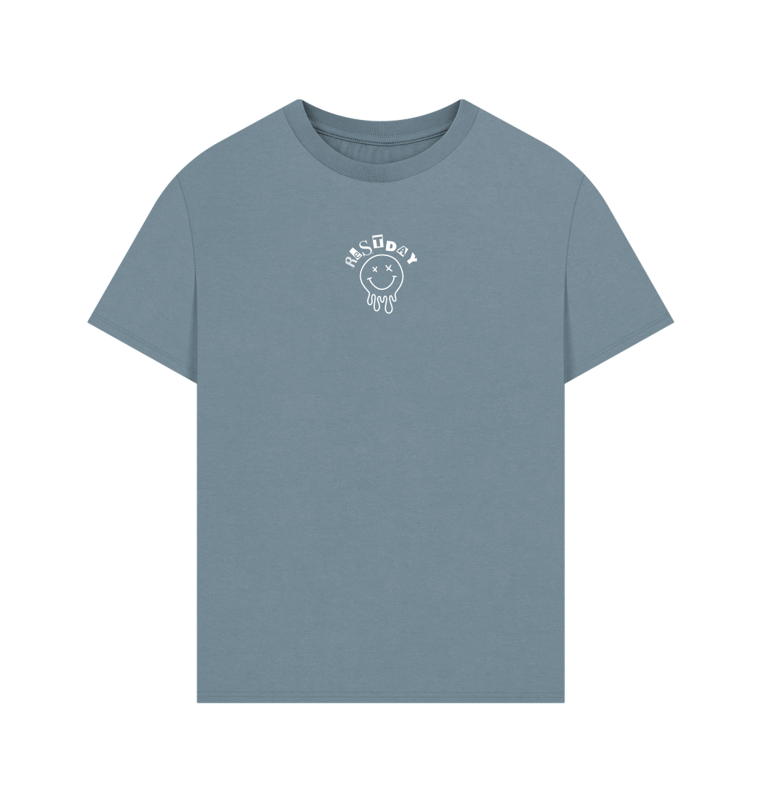 Stone Blue Printed T-shirt