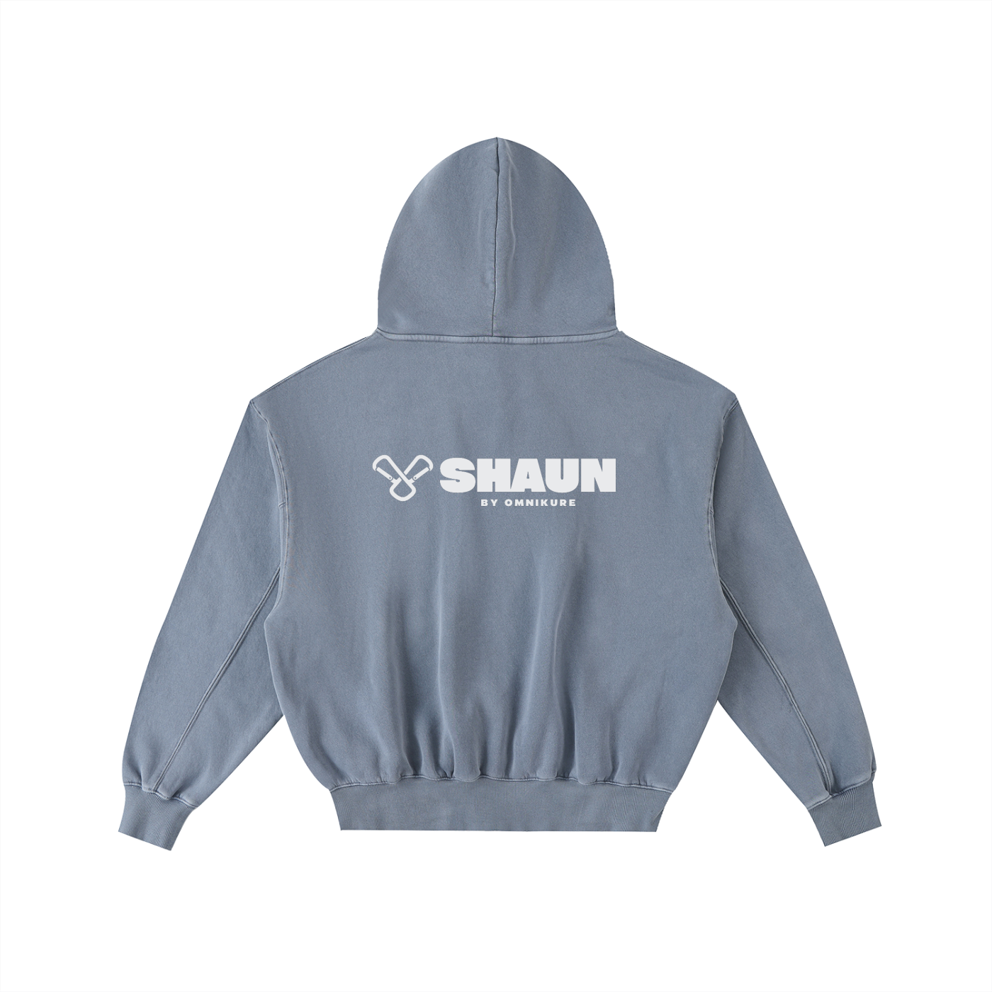 Frayed Enzyme Washed Fleece Hoodie