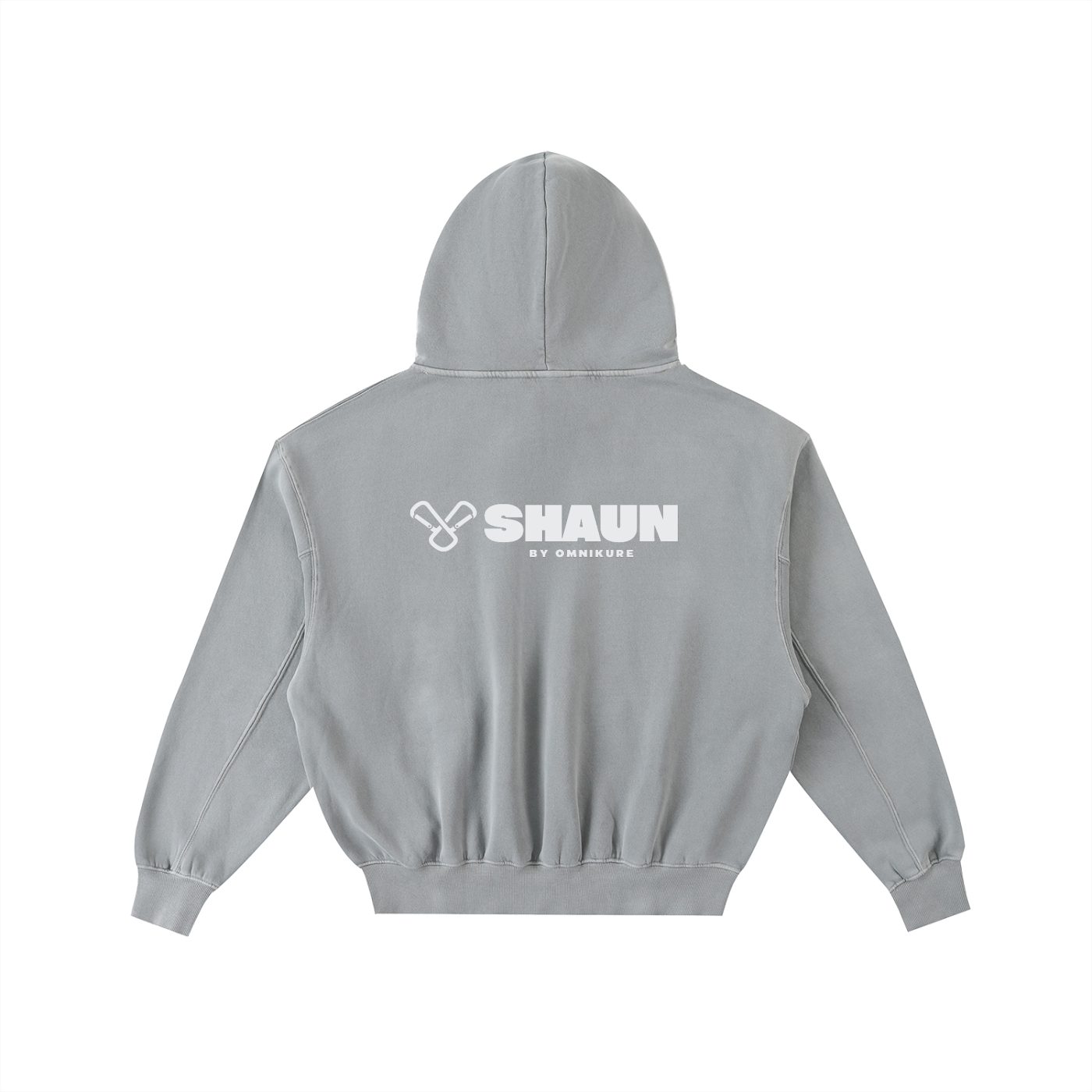 Frayed Enzyme Washed Fleece Hoodie