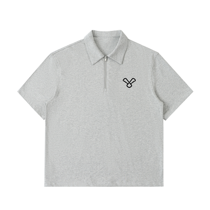 X SHAUN - Half-Zip Cotton Polo Shirt