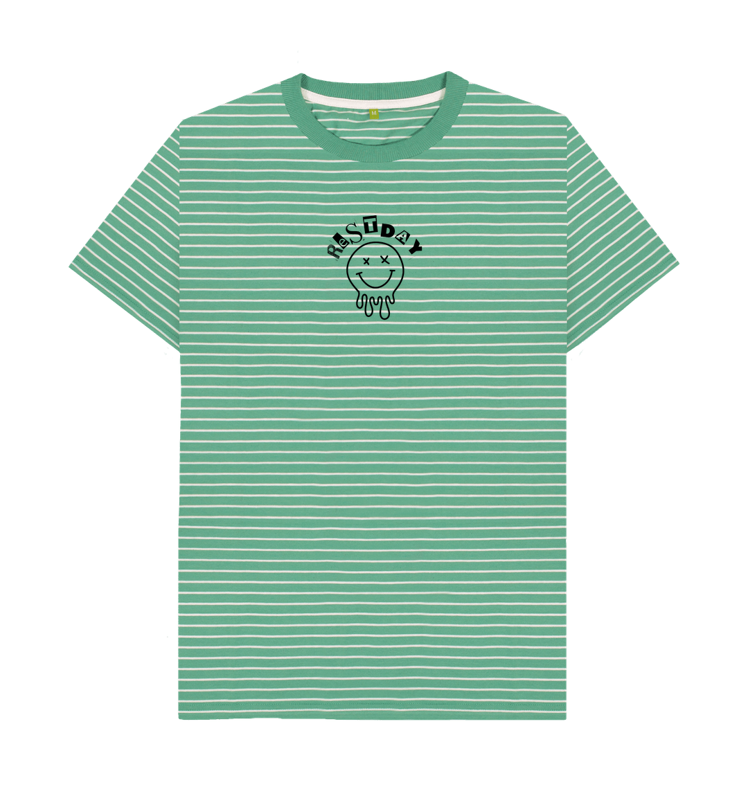 Green Stripes Printed Premium T-Shirt