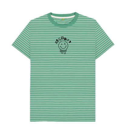 Green Stripes Printed Premium T-Shirt