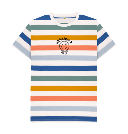Multicolour Stripes Printed Premium T-Shirt
