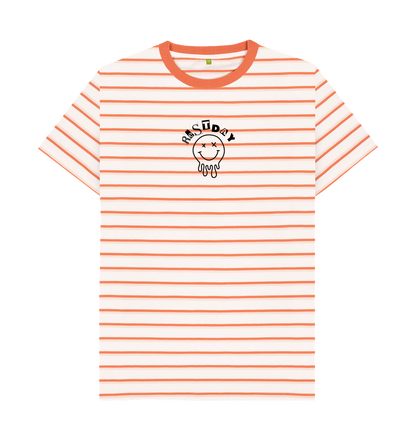 Coral Stripes Printed Premium T-Shirt